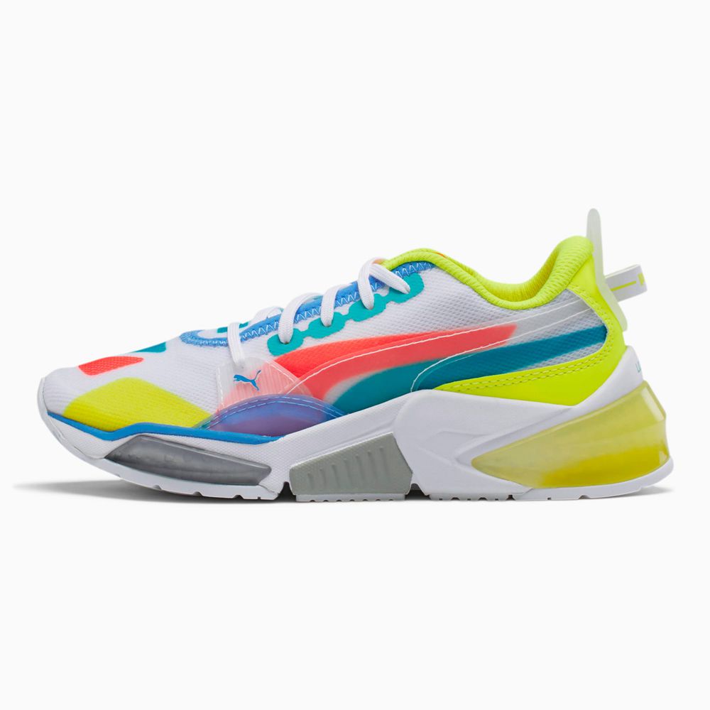 Puma LQDCELL Optic Sheer Fiú Edzőcipő - Fehér/Rózsaszín/Sárga ( Hungary - JACDT1035 )